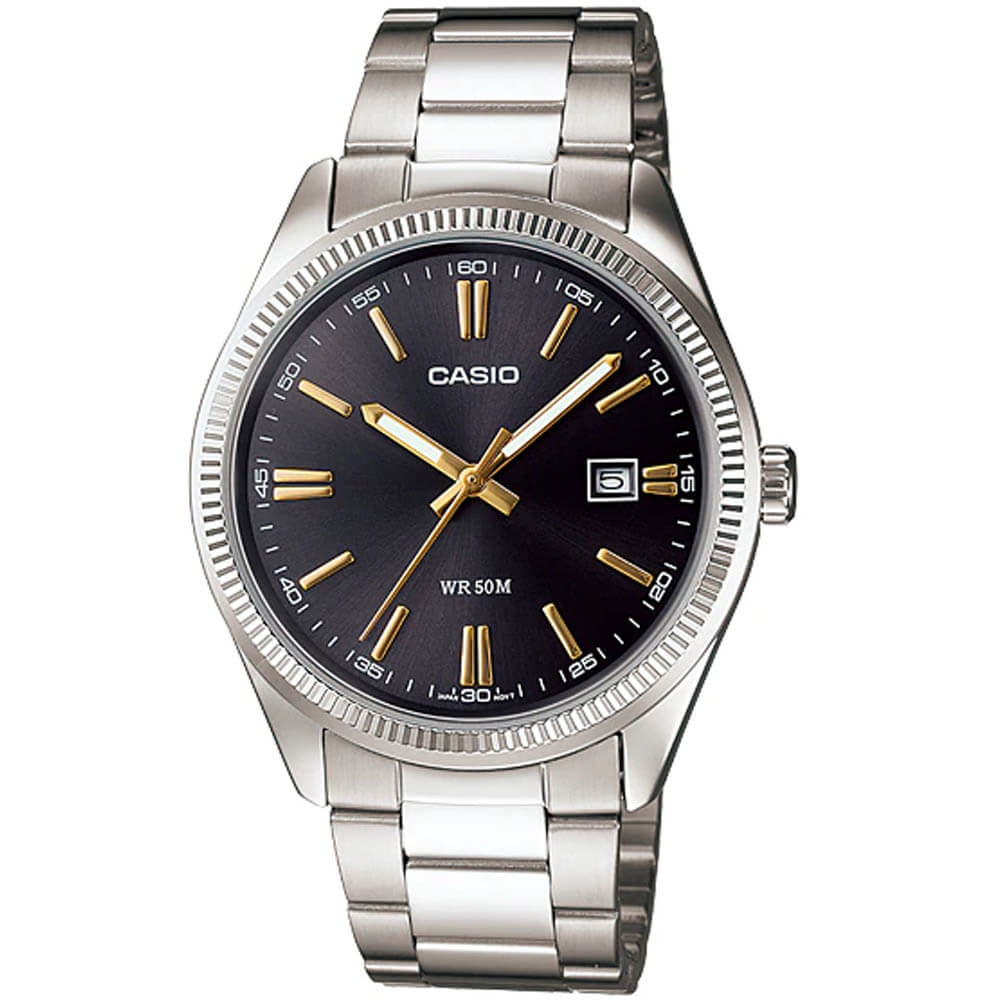 Casio MTP-1302D-1A2 Metal Band Men’s Watch - Ontime Collection